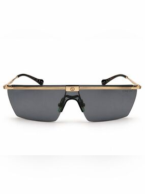 Vintage Gucci Rimless Shield Sunglasses GG Visor Y2K